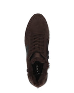 Caprice Casual Laced Trainer Brown Comb