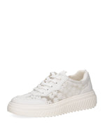 Caprice Platform Comfort Trainer White Flower