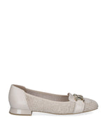 Caprice Classic Low Court Buckle White Comb