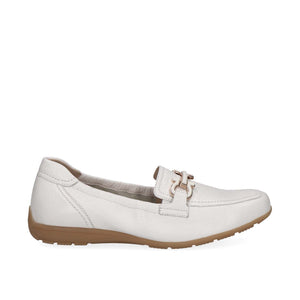 Caprice Classic Buckle Loafer White Deer