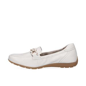 Caprice Classic Buckle Loafer White Deer