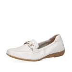 Caprice Classic Buckle Loafer White Deer