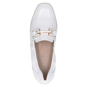 Caprice Classic Buckle Loafer White Deer