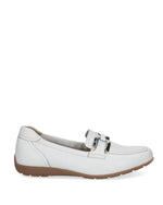 Caprice Classic Buckle Loafer White Deer