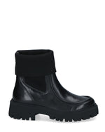 Caprice Chunky Sock Chelsea Boot Black