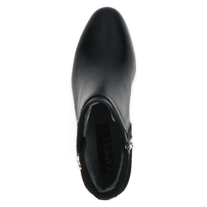 Caprice Classic Buckle Ankle Boot Black Comb