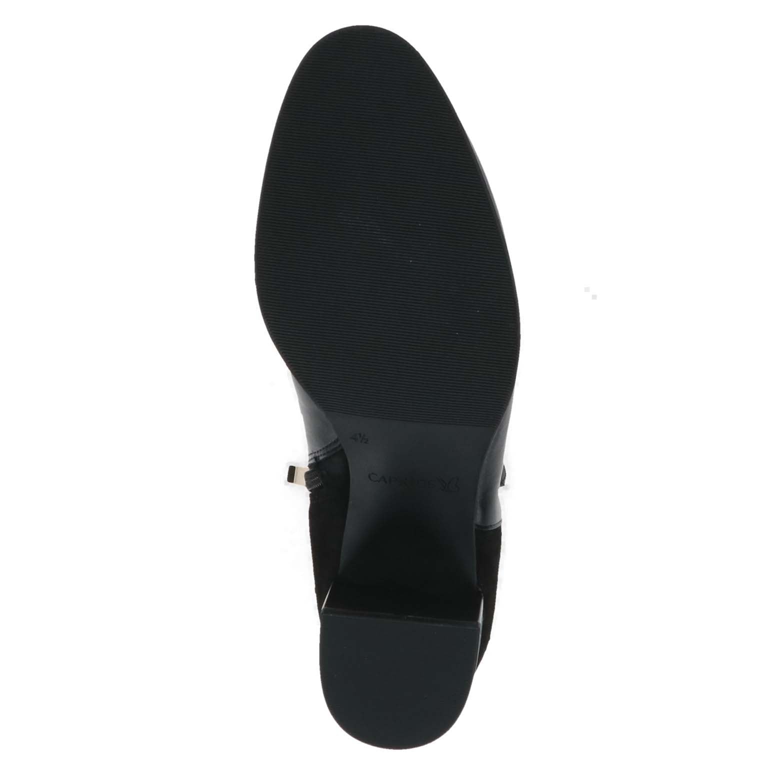 Caprice Classic Buckle Ankle Boot Black Comb