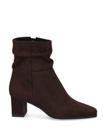 Caprice Stretch Slouch Ankle Boot Dark Brown