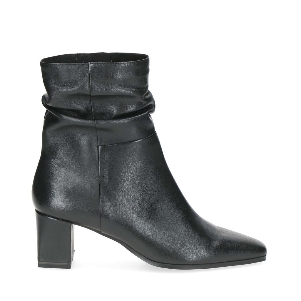 Caprice Slouch Ankle Boot Black Nappa