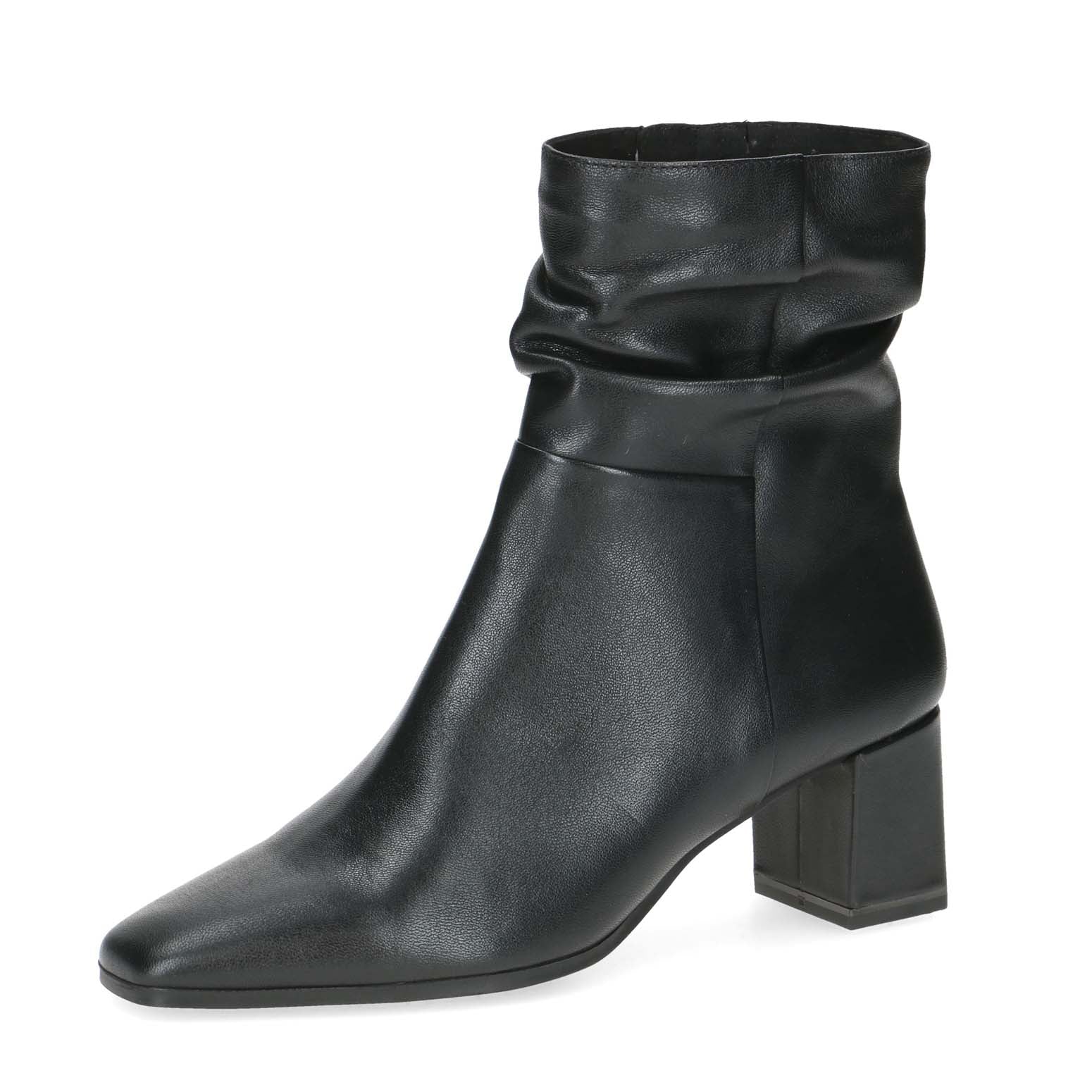 Caprice Slouch Ankle Boot Black Nappa