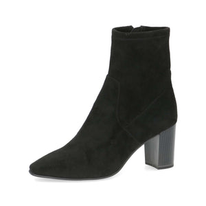 Caprice High Heel Stretch Ankle Boot BlacK