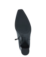 Caprice Leather High Heel Ankle Boot Black Nappa