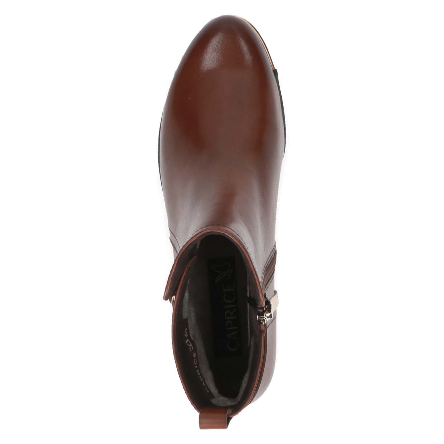 Caprice Classic Short Ankle Boot Cognac