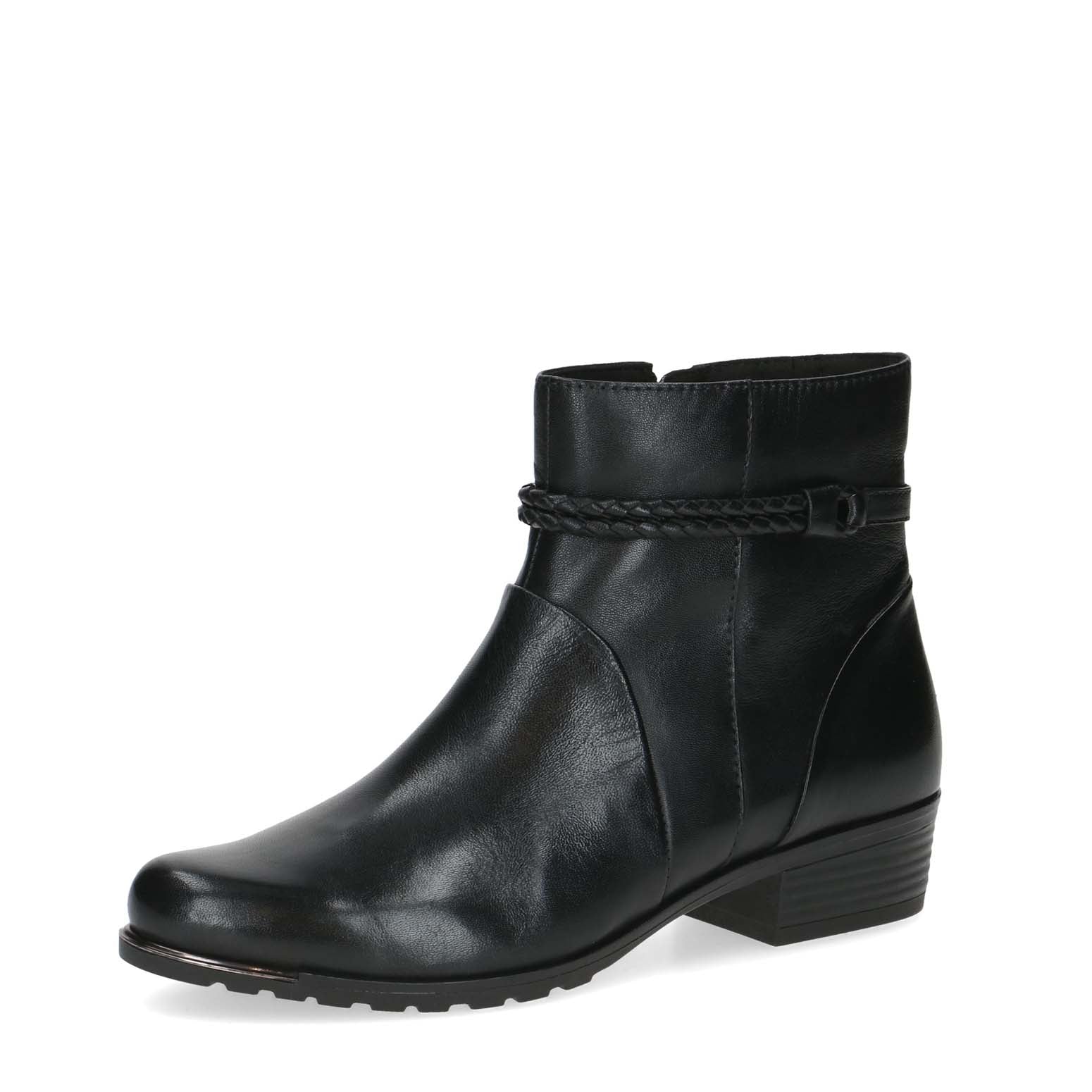 Caprice Classic Short Ankle Boot Black