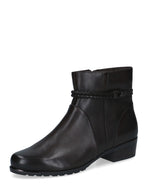 Caprice Classic Short Ankle Boot Dark Brown Nappa