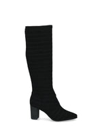 Caprice High Heel Knee High Stretch Boot Black