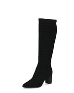 Caprice High Heel Knee High Stretch Boot Black