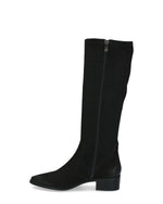 Caprice Low Heel Stretch Knee High Black