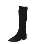 Caprice Low Heel Stretch Knee High Black