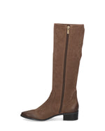 Caprice Low Heel Stretch Knee High Dark Taupe Comb