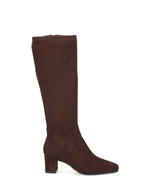 Caprice Stretch Knee High Boot Dark Brown