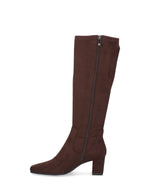 Caprice Stretch Knee High Boot Dark Brown