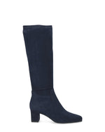 Caprice Stretch Knee High Boot Navy Stretch
