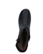 Caprice Low Wedge Slouch Boot Black Nappa