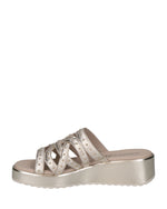Caprice Strappy Wedge Sandal Light Gold