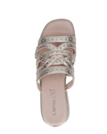 Caprice Strappy Wedge Sandal Light Gold
