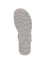 Caprice Wedge Velcro Sandals Off White Multi