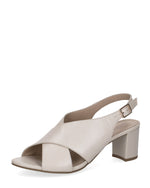 Caprice High Criss Sandal Cream Pearl