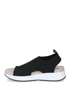 Caprice Sparkle Knit Sandals Black