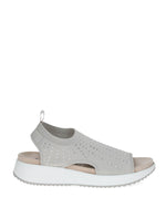 Caprice Sparkle Knit Sandals Grey