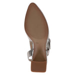 Caprice Closed Toe Sling Back Taupe Metallic