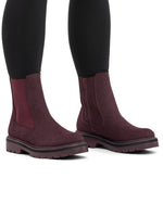 Rieker Chunky Chelsea Ankle Boot Blackberry