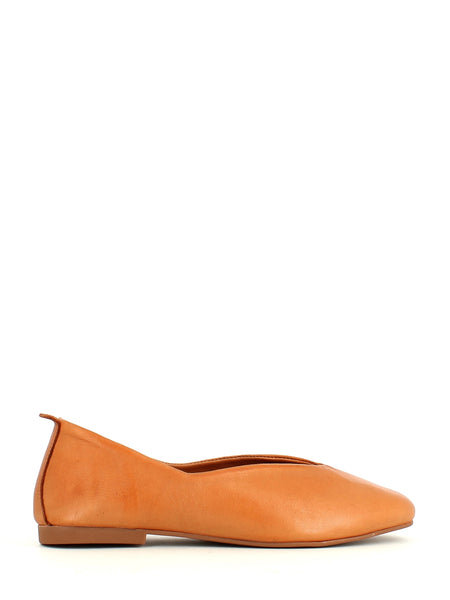 Cinders Edit Leather Ballet Flat  Coconut