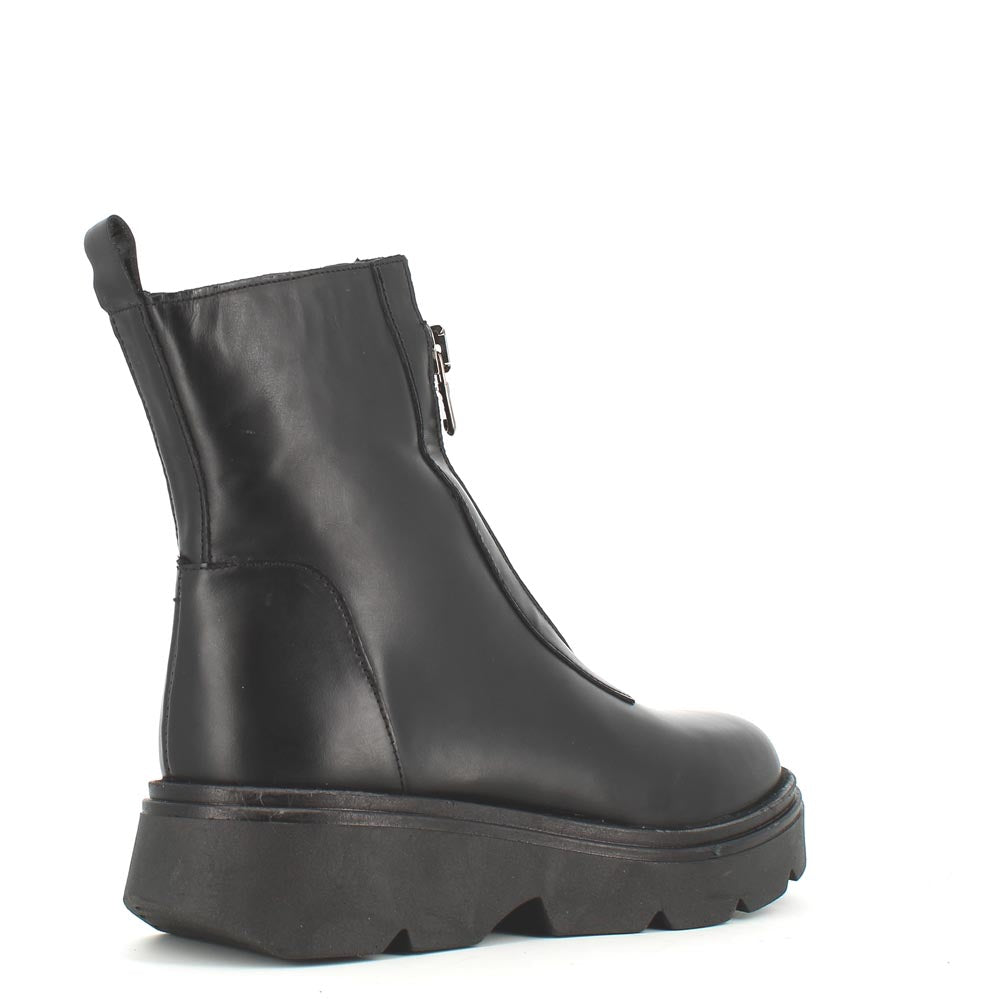 Rizzoli Military Front Zipper Boot Black – Cinders Shoe Heaven