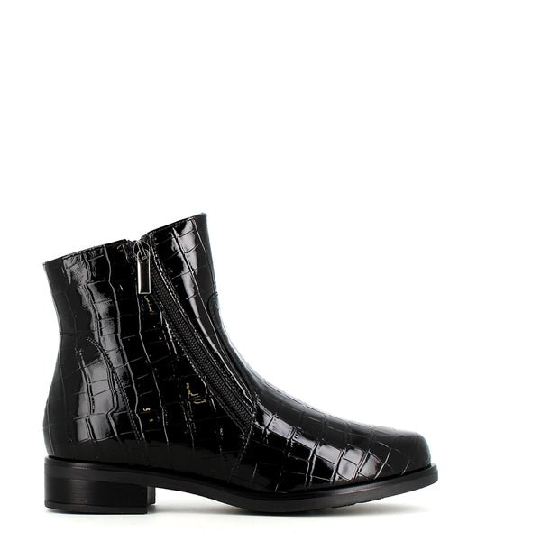 Comart Ankle Boot Croco Black