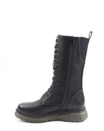 Heavenly Feet Avena Laced Mid Calf Boot Black