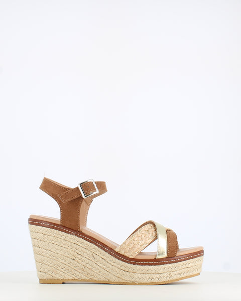 Les Arlésiennes Wedge Sandal Tan
