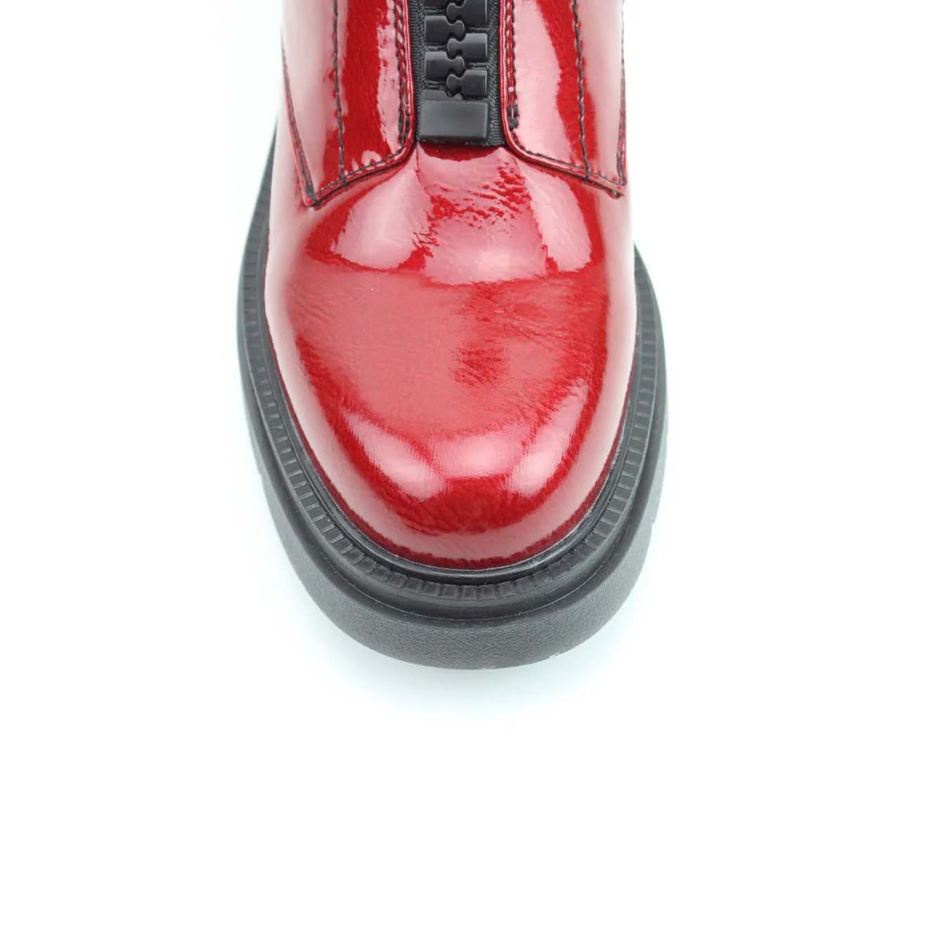 Heavenly Feet Bewley Zip Ankle Boot Red
