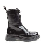 Heavenly Feet Bewley Zip Ankle Boot Black Patent