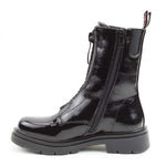 Heavenly Feet Bewley Zip Ankle Boot Black Patent