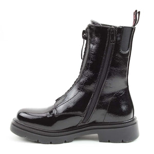 Heavenly Feet Bewley Zip Ankle Boot Black Patent