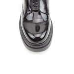 Heavenly Feet Bewley Zip Ankle Boot Black Patent