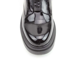Heavenly Feet Bewley Zip Ankle Boot Black Patent