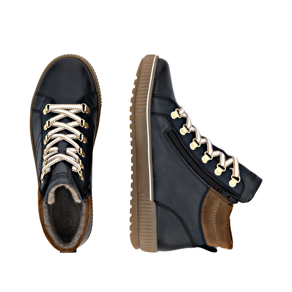Remonte High Top Ankle Boot Navy