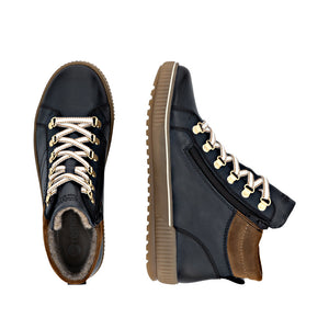 Remonte High Top Ankle Boot Navy