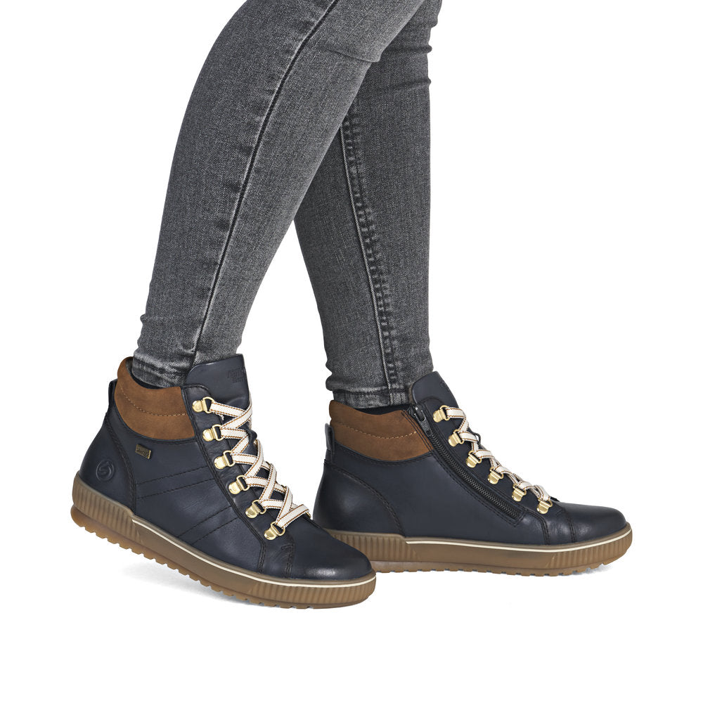 Remonte High Top Ankle Boot Navy